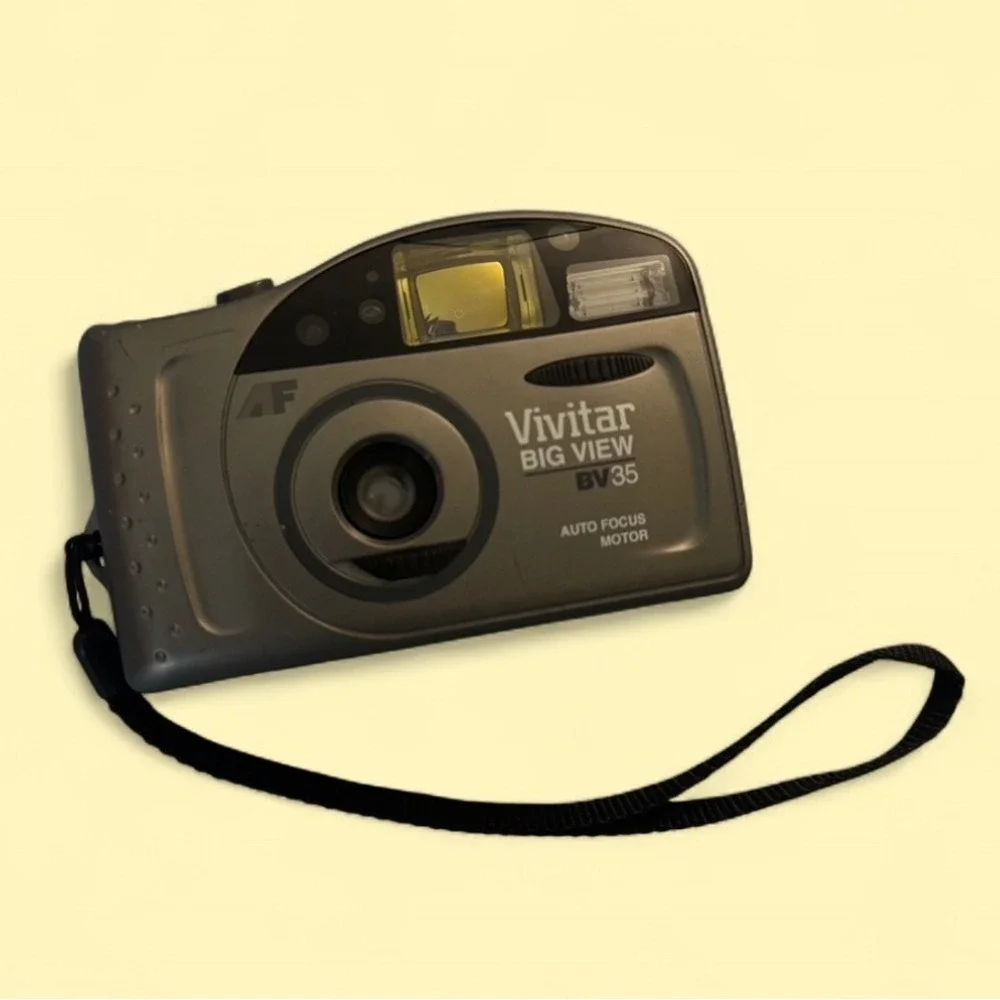 Vivitar 35mm Film Camera Bundle BV35 & PZ3105 Power Zoom – Untested‎ As-Is